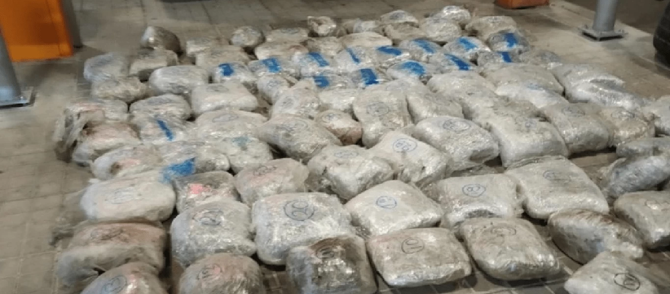 «Μπλόκο» σε φορτηγό που μετέφερε περισσότερα από 90 κιλά κάνναβης!